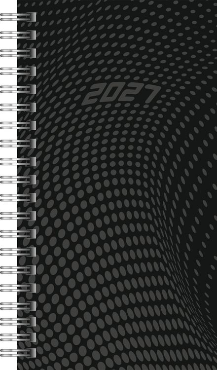 Produktbild: rido/id&eacute; 7014104907 Taschenkalender Mod. Timing 2 2027 A6, Kunststoff, schwarz