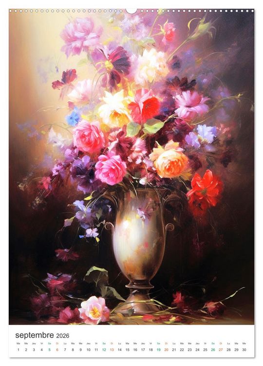 Produktbild: Vases en fleur (Calendrier mural 2026 DIN A2 horizontal) calendrier de bureau