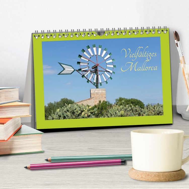 Produktbild: Vielf&auml;ltiges Mallorca (Tischkalender 2026 DIN A5 quer), CALVENDO Monatskalender