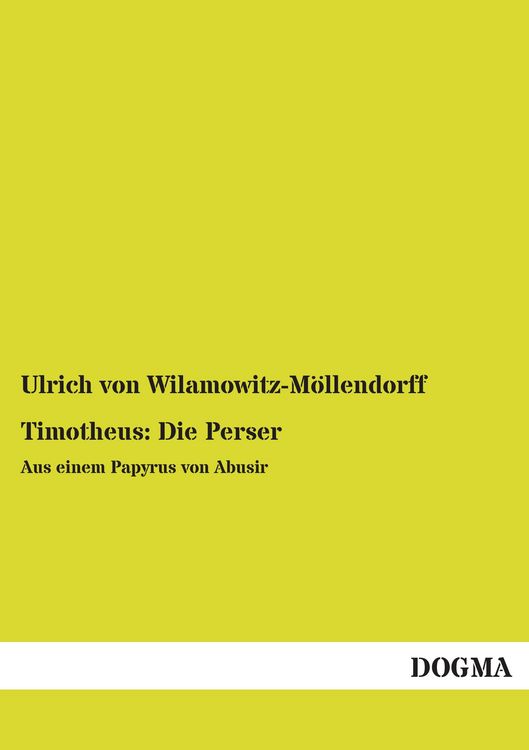 Produktbild: Timotheus: Die Perser