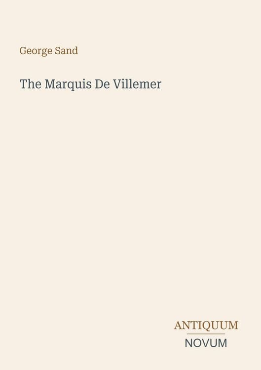 Produktbild: The Marquis De Villemer