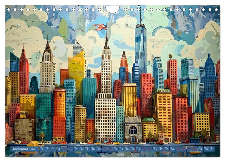 Produktbild: Patriotic Art Collection (Wall Calendar 2026 DIN A4 landscape), CALVENDO 12 Month Wall Calendar