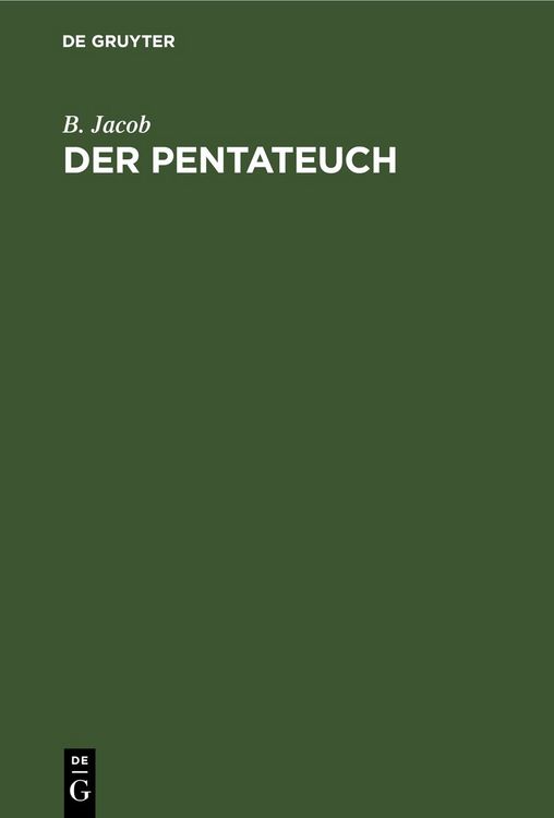 Produktbild: Der Pentateuch