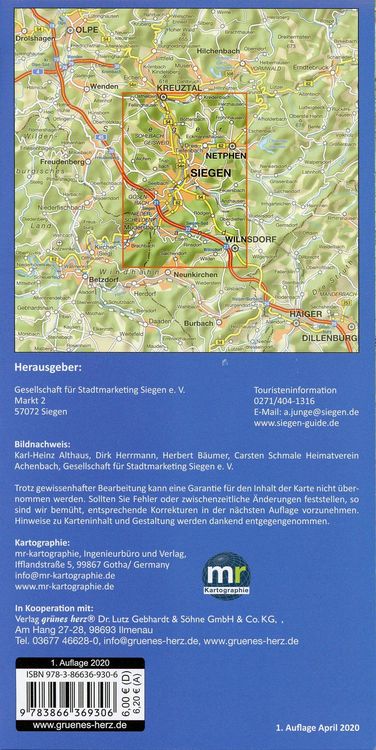 Produktbild: Wanderkarte Siegen 1:25 000