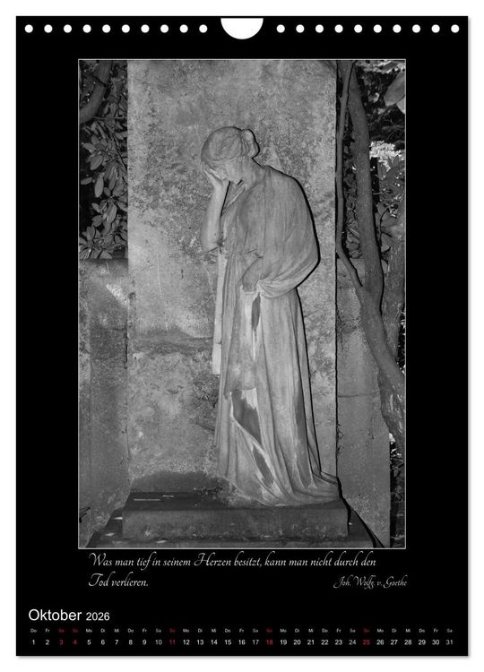 Produktbild: S&uuml;dfriedhof Leipzig (Wandkalender 2026 DIN A4 hoch), CALVENDO Monatskalender