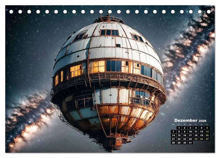 Produktbild: Lost Places im Orbit (Tischkalender 2026 DIN A5 quer), CALVENDO Monatskalender