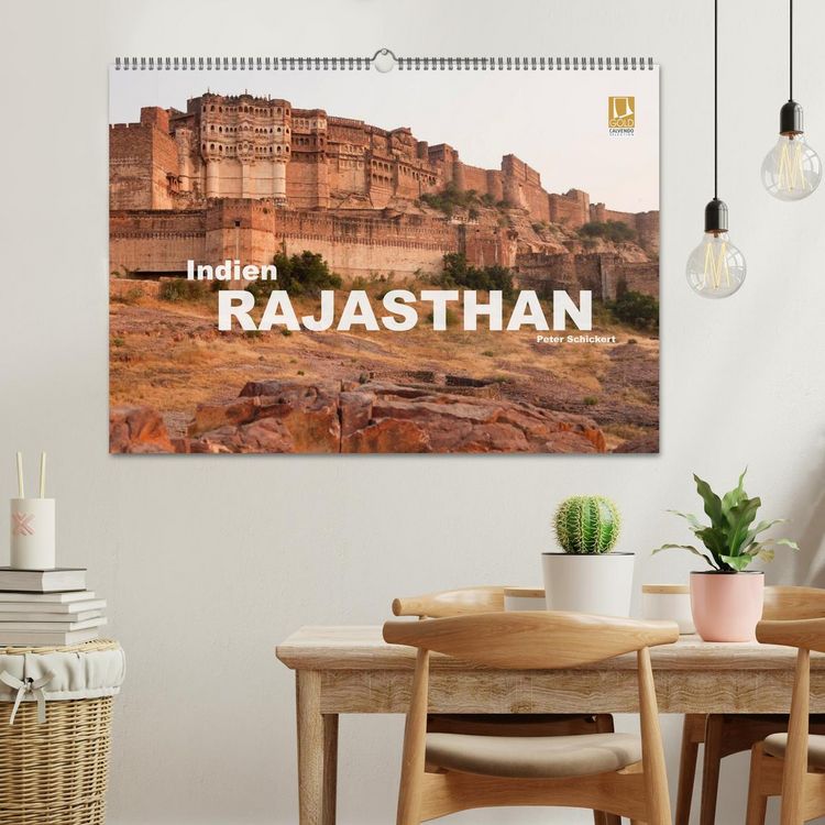 Produktbild: Indien - Rajasthan (Wandkalender 2026 DIN A2 quer), CALVENDO Monatskalender