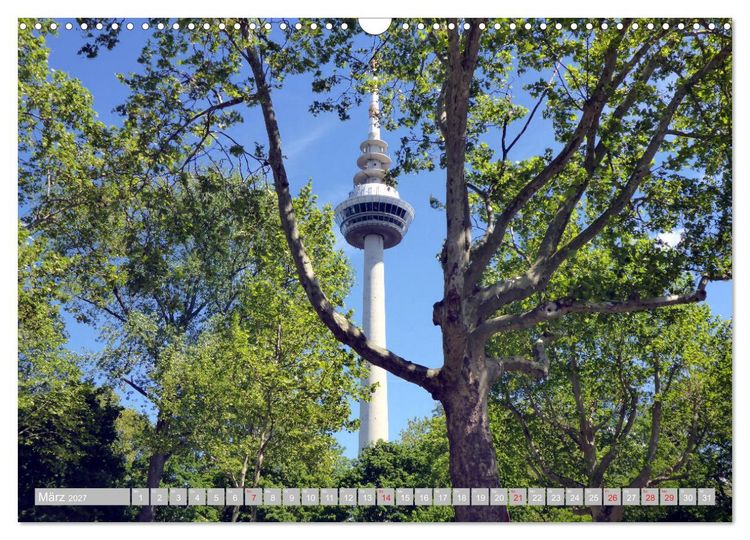 Produktbild: Gr&uuml;nes Mannheim (Wandkalender 2027 DIN A3 quer), CALVENDO Monatskalender
