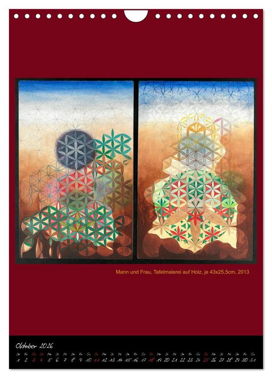 Produktbild: Die heilige Blume des Lebens - Mandalas von Istvan Seidel (Wandkalender 2026 DIN A4 hoch), CALVENDO Monatskalender