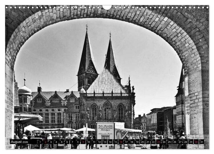 Produktbild: Historisches Bremen (Wandkalender 2026 DIN A3 quer), CALVENDO Monatskalender