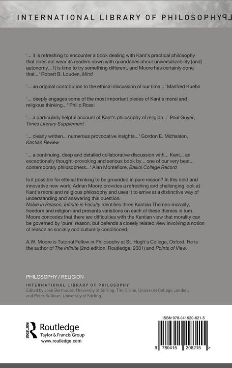 Produktbild: Noble in Reason, Infinite in Faculty