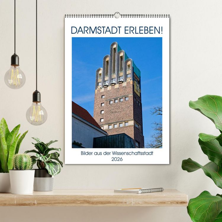 Produktbild: Darmstadt erleben! (Wandkalender 2026 DIN A2 hoch), CALVENDO Monatskalender