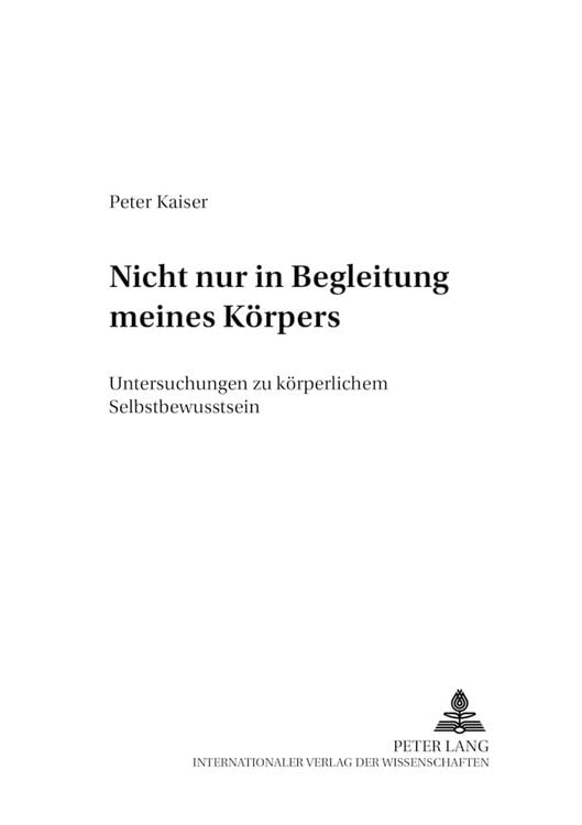 Produktbild: Nicht nur in Begleitung meines K&ouml;rpers