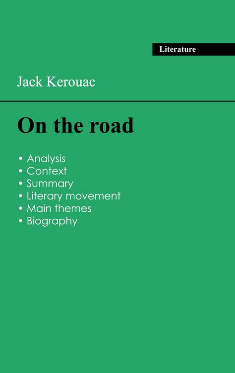 Produktbild: Succeed all your 2026 exams: Analysis of the novel of Jack Kerouac's On the road