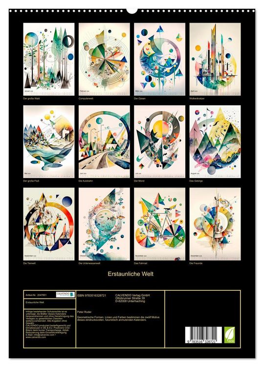 Produktbild: Erstaunliche Welt (hochwertiger Premium Wandkalender 2026 DIN A2 hoch), Kunstdruck in Hochglanz
