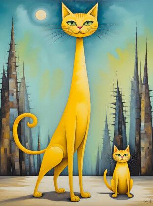 Produktbild: CALVENDO Puzzle Katzen - Schnurren im Wald | 2000 Teile Lege-Gr&ouml;&szlig;e 90x67cm Foto-Puzzle f&uuml;r gl&uuml;ckliche Stunden
