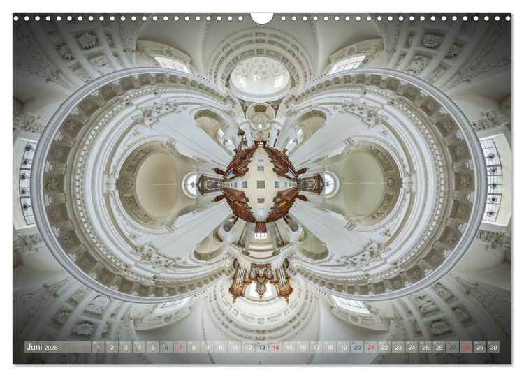 Produktbild: G&ouml;ttliche Projektionen - Kirchenpanoramen (Wandkalender 2026 DIN A3 quer), CALVENDO Monatskalender