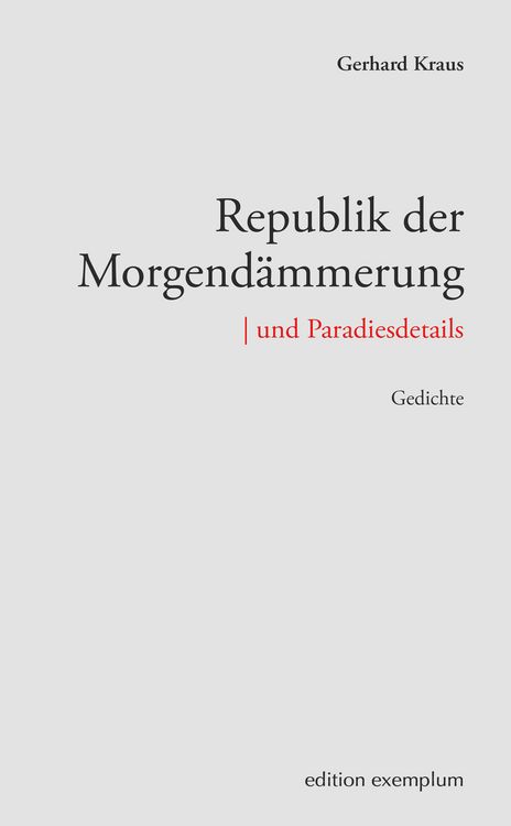 Bild vom Artikel Republik der Morgendämmerung | und Paradiesdetails vom Autor Gerhard Kraus