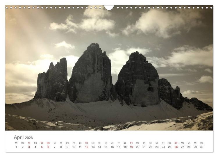 Produktbild: Drei Zinnen - S&uuml;dtirols Wahrzeichen (Wandkalender 2026 DIN A3 quer), CALVENDO Monatskalender