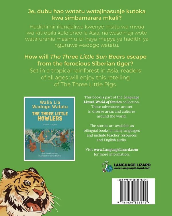 Produktbild: The Three Little Sun Bears (Swahili-English)