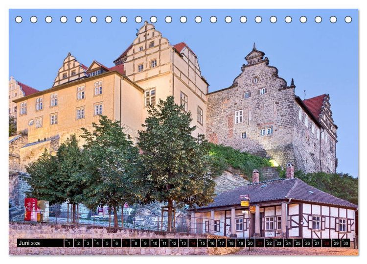 Produktbild: QUEDLINBURG F&Uuml;R NACHTSCHW&Auml;RMER (Tischkalender 2026 DIN A5 quer), CALVENDO Monatskalender