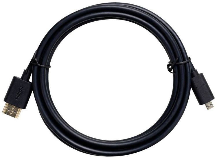 Produktbild: Obsbot HDMI Anschlusskabel HDMI-Micro-D Stecker, HDMI-A Stecker 1.50 m Schwarz 230373 4K UHD HDMI-Kabel