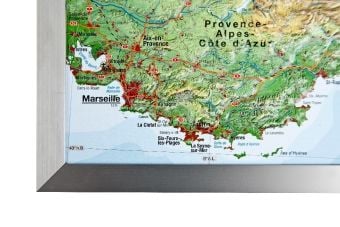 Produktbild: Alpen 1 : 1 200 000 Aluminium Rahmen