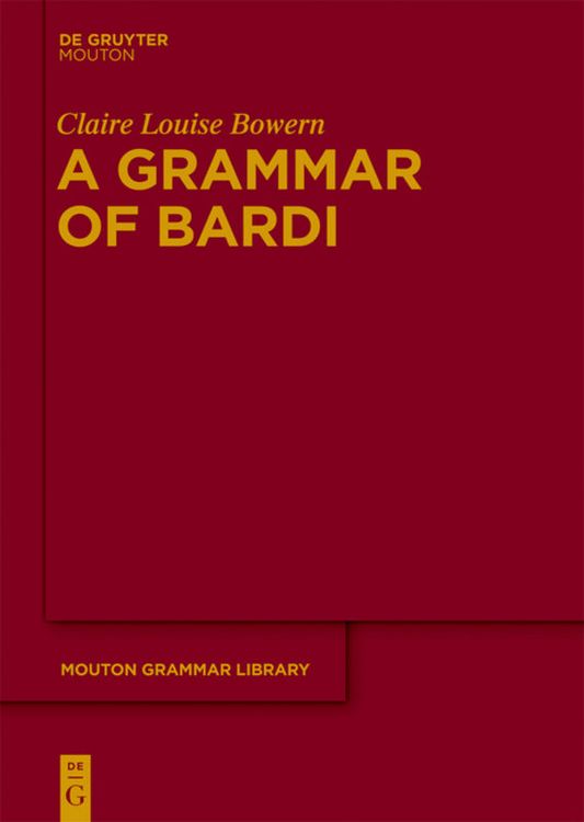 Produktbild: A Grammar of Bardi