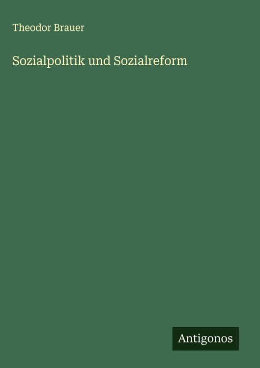Produktbild: Sozialpolitik und Sozialreform