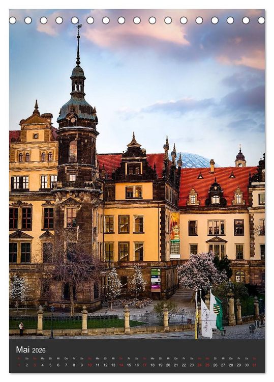 Produktbild: Mein Dresden (Tischkalender 2026 DIN A5 hoch), CALVENDO Monatskalender