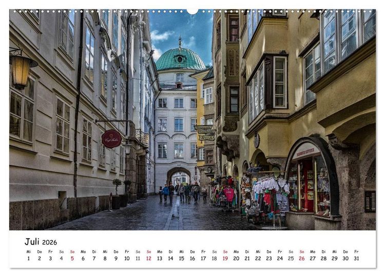 Produktbild: Gr&uuml;&szlig;e aus Innsbruck (Wandkalender 2026 DIN A2 quer), CALVENDO Monatskalender