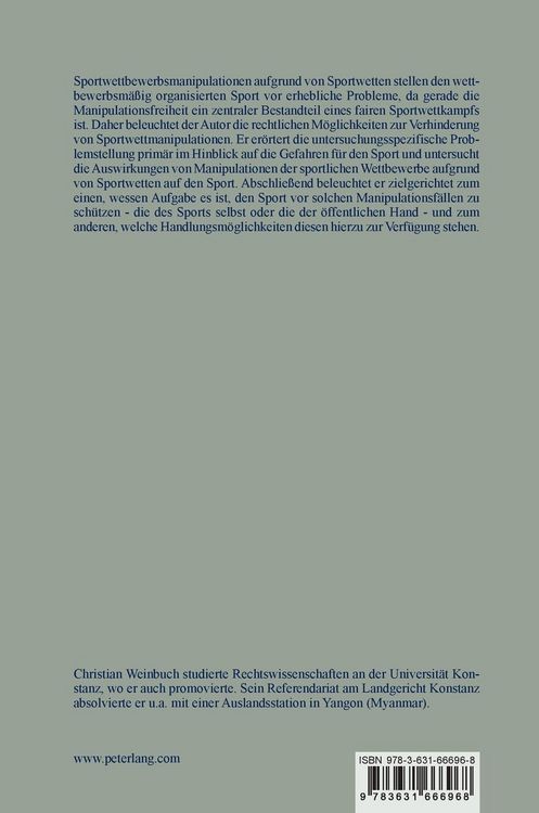 Produktbild: Verhinderung von Sportwettmanipulationen und Autonomie des Sports