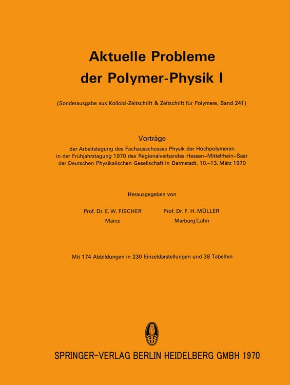 Produktbild: Aktuelle Probleme der Polymer-Physik I