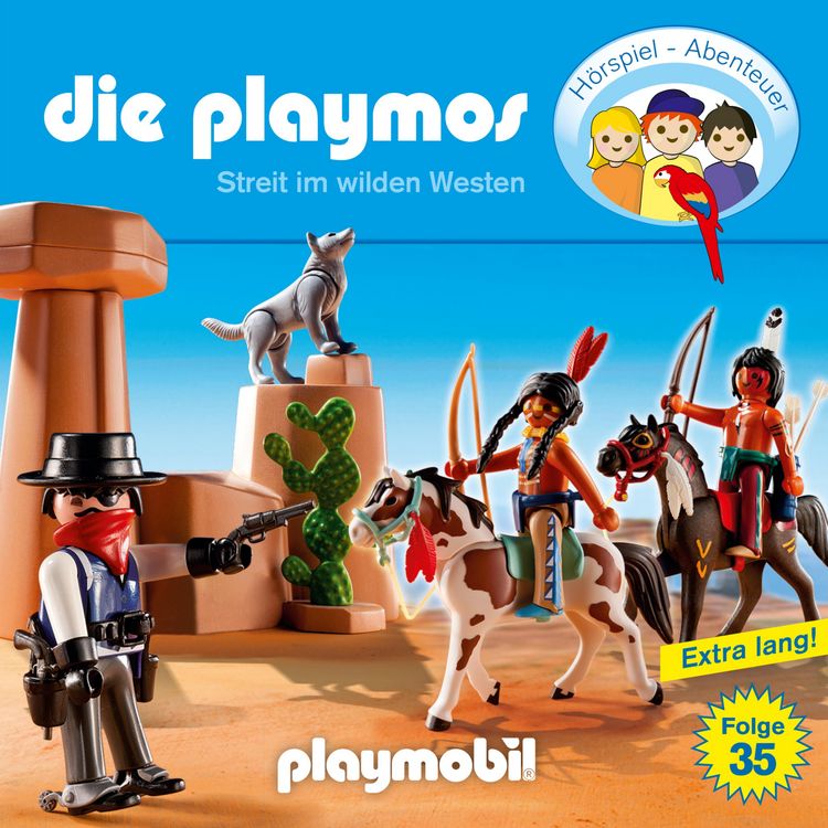 Produktbild: Die Playmos - Das Original Playmobil H&ouml;rspiel, Folge 35: Streit im Wilden Westen