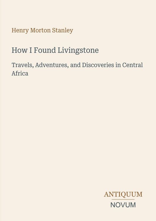 Produktbild: How I Found Livingstone