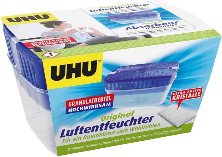 Produktbild: UHU Luftentfeuchter Original inkl. 1000g Granulatbeutel