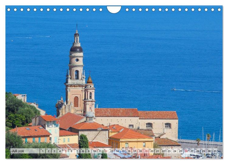 Produktbild: S&uuml;dfrankreich - C&ocirc;te d&rsquo;Azur (Wandkalender 2026 DIN A4 quer), CALVENDO Monatskalender