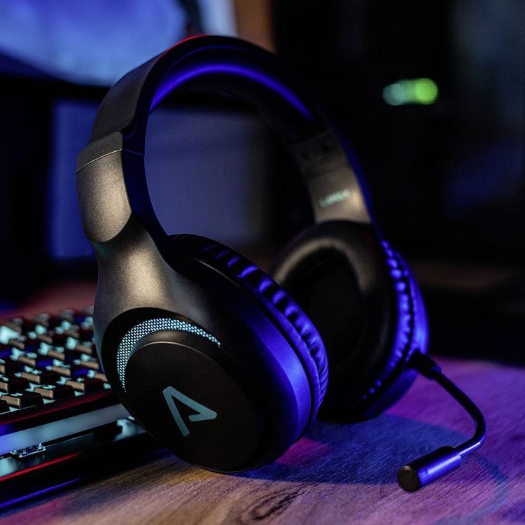 Produktbild: Lamax Heroes Guard1 Over Ear Headset kabelgebunden Stereo Schwarz Headset, Lautst&auml;rkeregelung, Mikrofon-Stummschaltung Gaming
