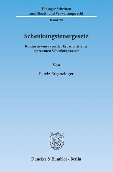 Produktbild: Schenkungsteuergesetz.