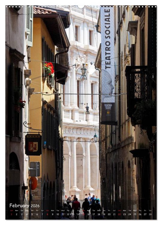Produktbild: Bergamo (High Quality Premium Wall Calendar 2026 DIN A2 portrait),CALVENDO 12 Month Wall Calendar
