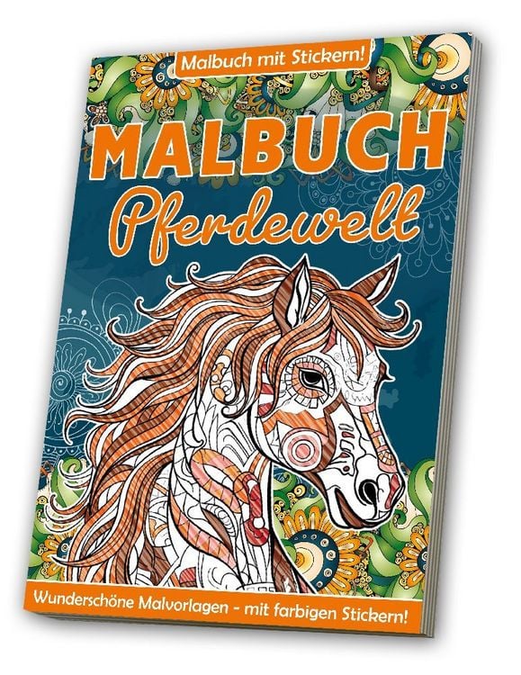 Produktbild: Malbuch: Erwachsene - Pferde