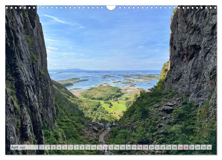Produktbild: Wandern in Norwegen - Einklang von Gebirge und Meer (Wandkalender 2026 DIN A3 quer), CALVENDO Monatskalender
