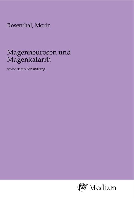 Produktbild: Magenneurosen und Magenkatarrh