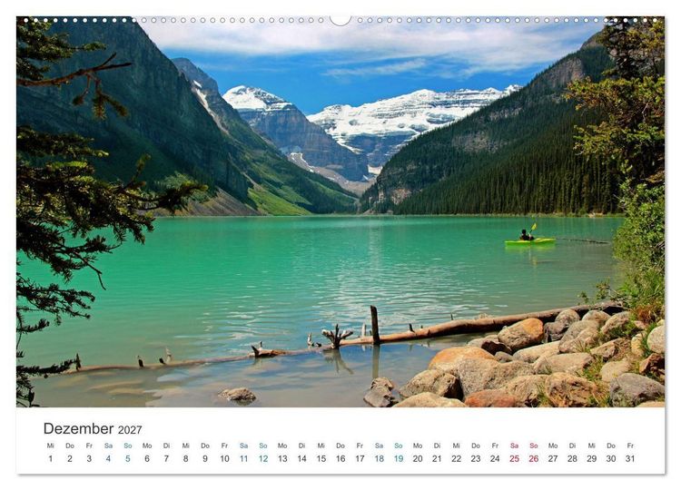 Produktbild: Icefields Parkway in Kanada (Wandkalender 2027 DIN A2 quer), CALVENDO Monatskalender
