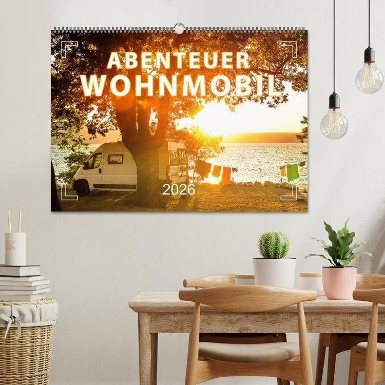 Produktbild: Abenteuer Wohnmobil - Camping, Vanlife, Roadtrips (Wandkalender 2026 DIN A2 quer), CALVENDO Monatskalender