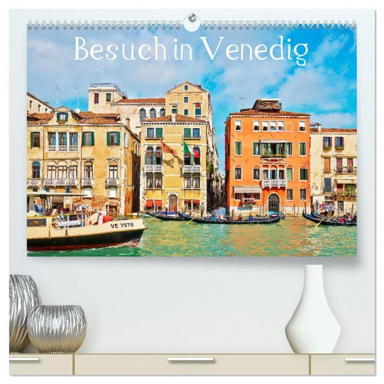 Produktbild: Besuch in Venedig (hochwertiger Premium Wandkalender 2026 DIN A2 quer), Kunstdruck in Hochglanz