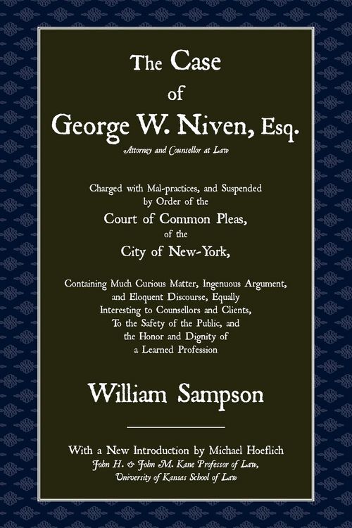 Produktbild: The Case of George W. Niven, Esq.