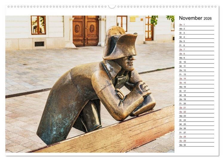 Produktbild: Ein Wochenende in Bratislava (hochwertiger Premium Wandkalender 2026 DIN A2 quer), Kunstdruck in Hochglanz