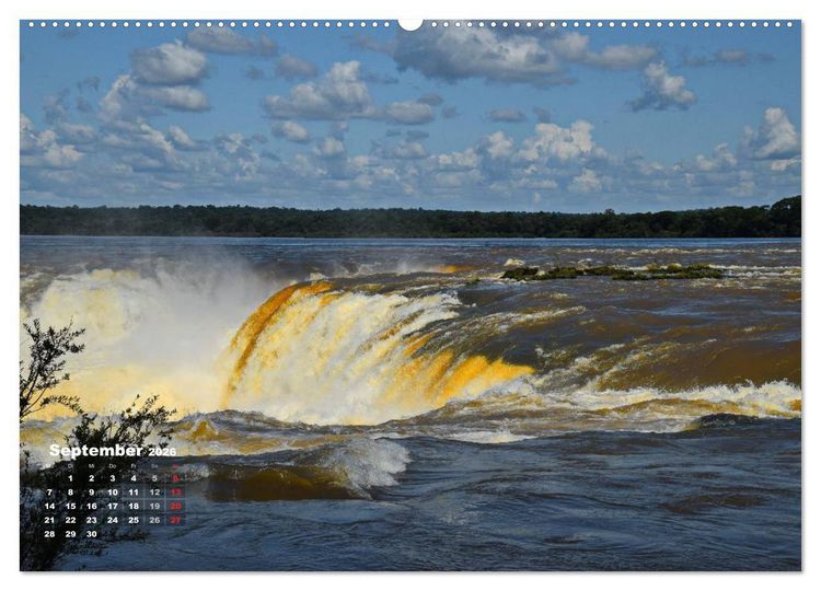 Produktbild: Argentinien. Die Iguaz&uacute;-Wasserf&auml;lle (hochwertiger Premium Wandkalender 2026 DIN A2 quer), Kunstdruck in Hochglanz
