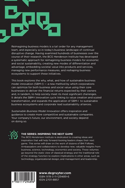 Produktbild: Sustainable Business Model Innovation